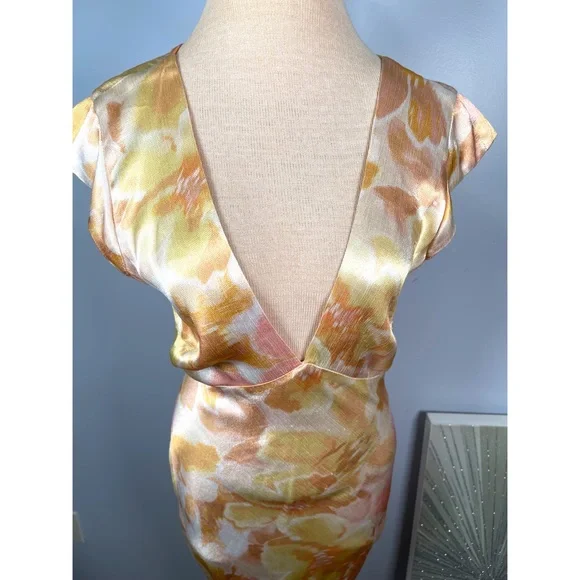 Bec And Bridge Indi V Maxi Dress In Floral Haze Size 6 - Picture 7 of 15